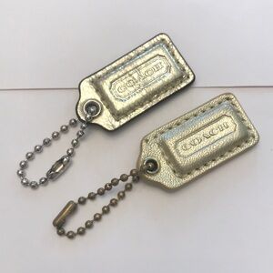 2 Small Coach Hang Tags